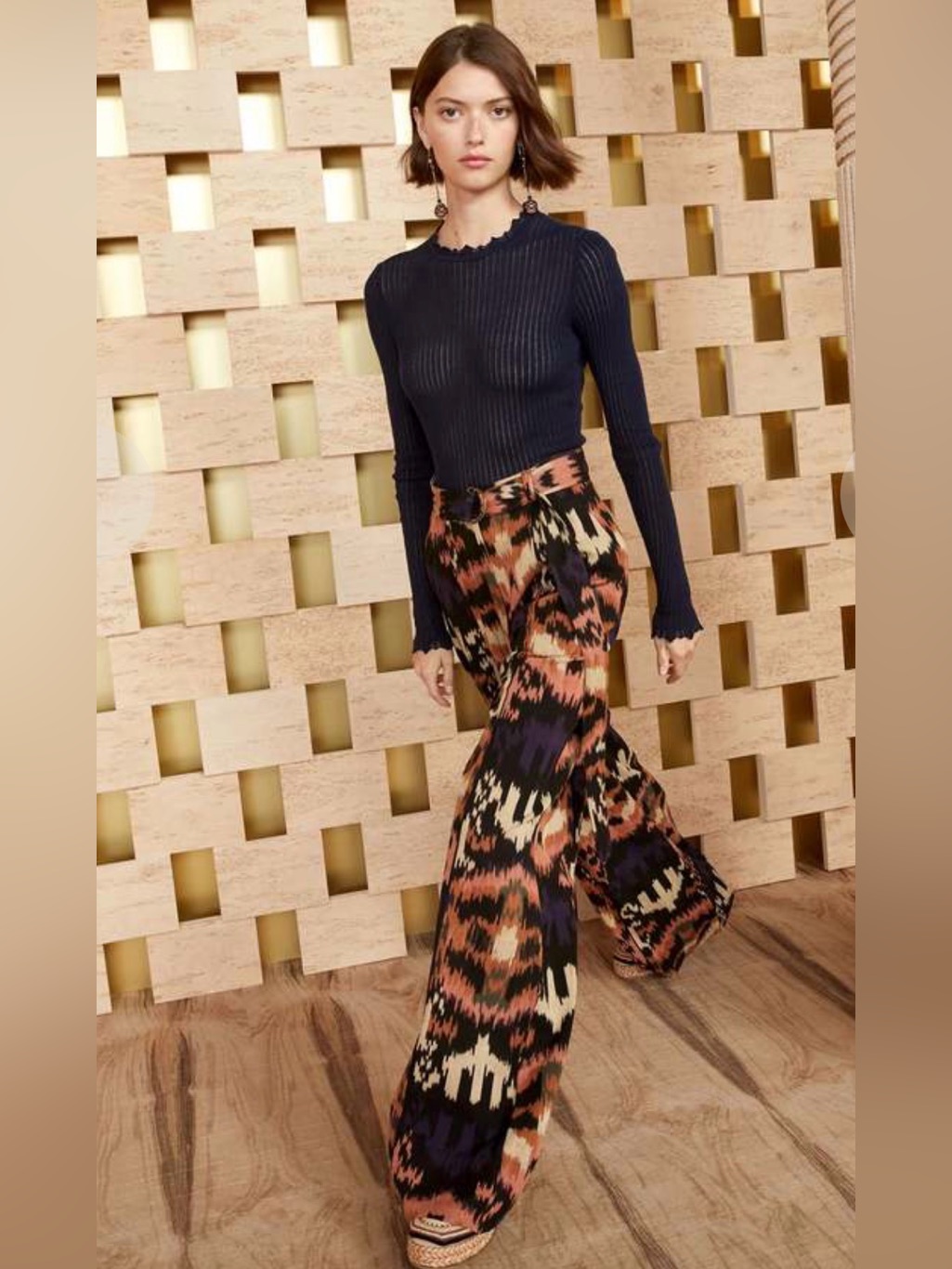 Ulla Johnson Nico Pant In Black Iris, Size 4 - Excellent, Belted High Rise